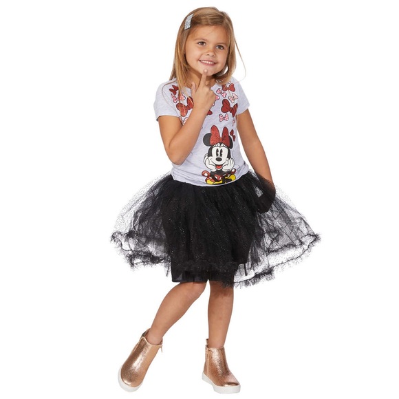 MINNIE MOUSE 3-Piece Set***Bomber, T-Shirt & Tutu - Picture 6 of 8